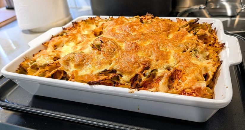 Freezer Meal - Roast Veggie and Chicken Pasta Bake Sauce